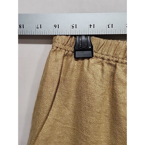 J. Jill Linen Pants‎ Womens Medium Khaki, 27 Inseam Wide Leg Boho Elastic Waist - Picture 11 of 16